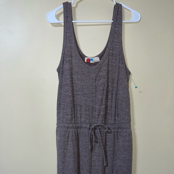Free People Beach Bicoastal Sleeveless Jumpsuit Medium Brown - Picture 3 of 6